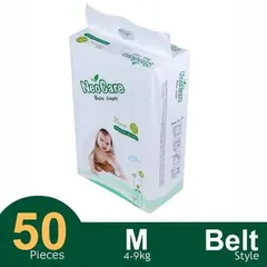 Neocare Premium Belt System Baby Diaper (4-9 kg) (50 Pcs) - Rokomari